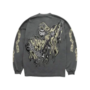 Chain Reaper Long Sleeve T-Shirt – Charcoal